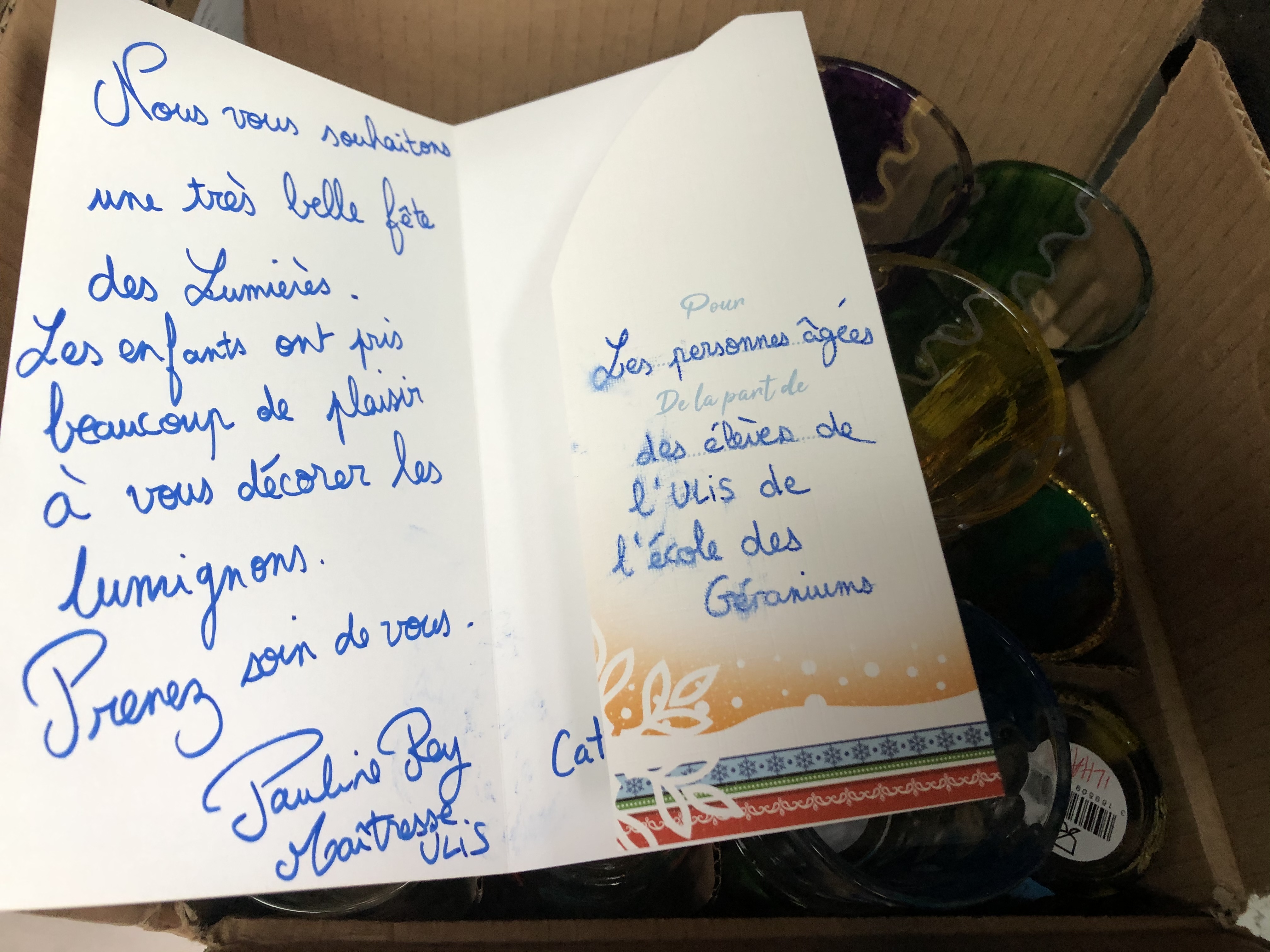 Echange de lumignons classe Ulis école Les Géraniums - 13 