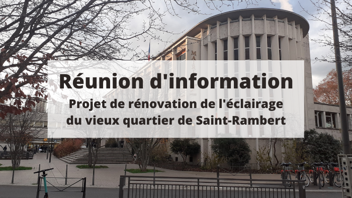 Réunion d'information éclairage de saint-rambert